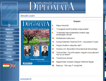 Tablet Screenshot of diplomatamagazin.hu